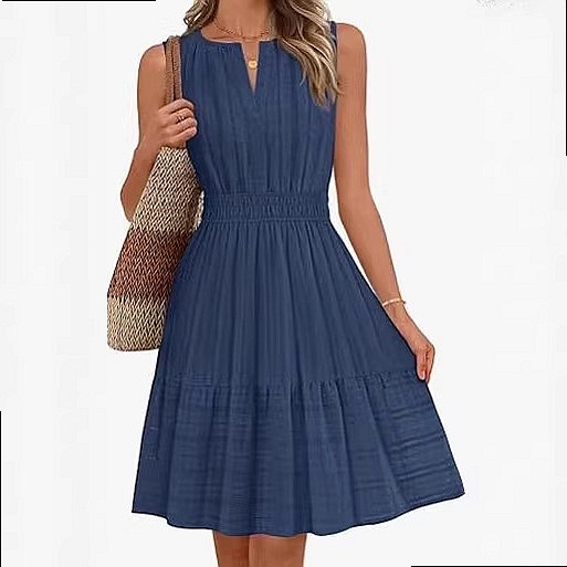 เดรสแขนกุดสำหรับผู้หญิงฤดูใบไม - Linen Dress Wrap บทวิจารณ์และราคา