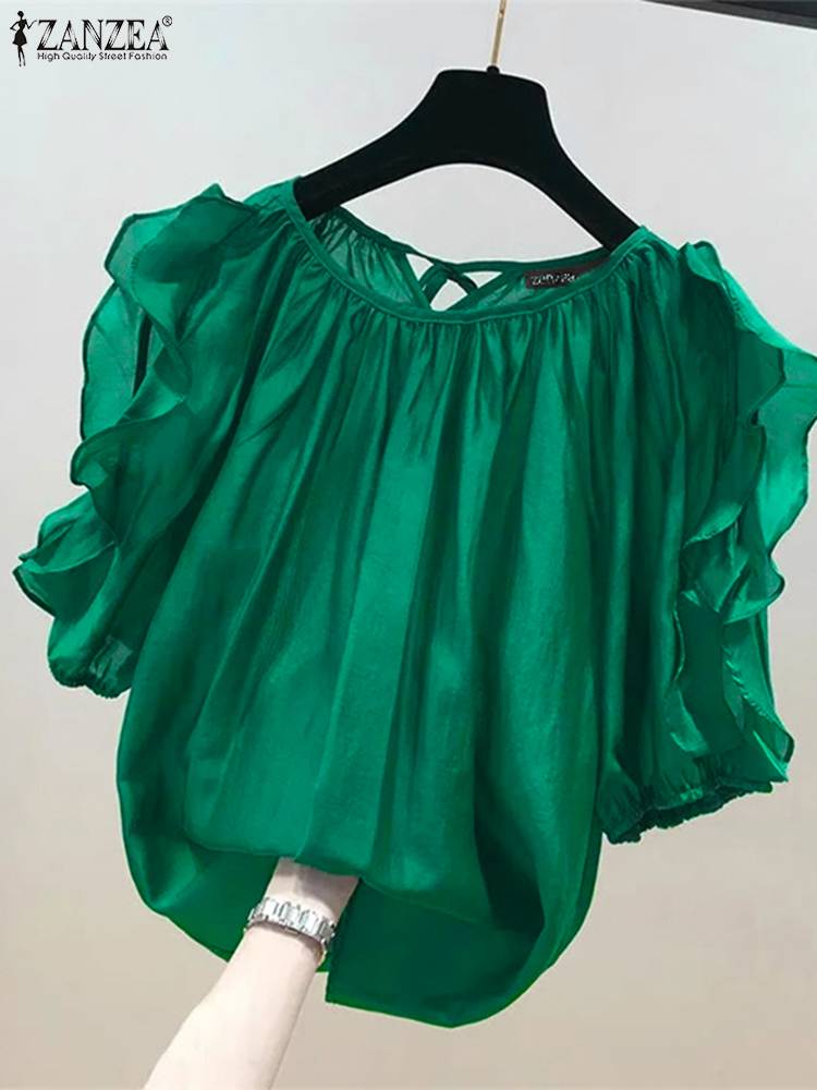 ZANZEA แฟชั่นปิดไหล่เสื้อผู้หญ - Blouse Off Shoulder บทวิจารณ์และราคา