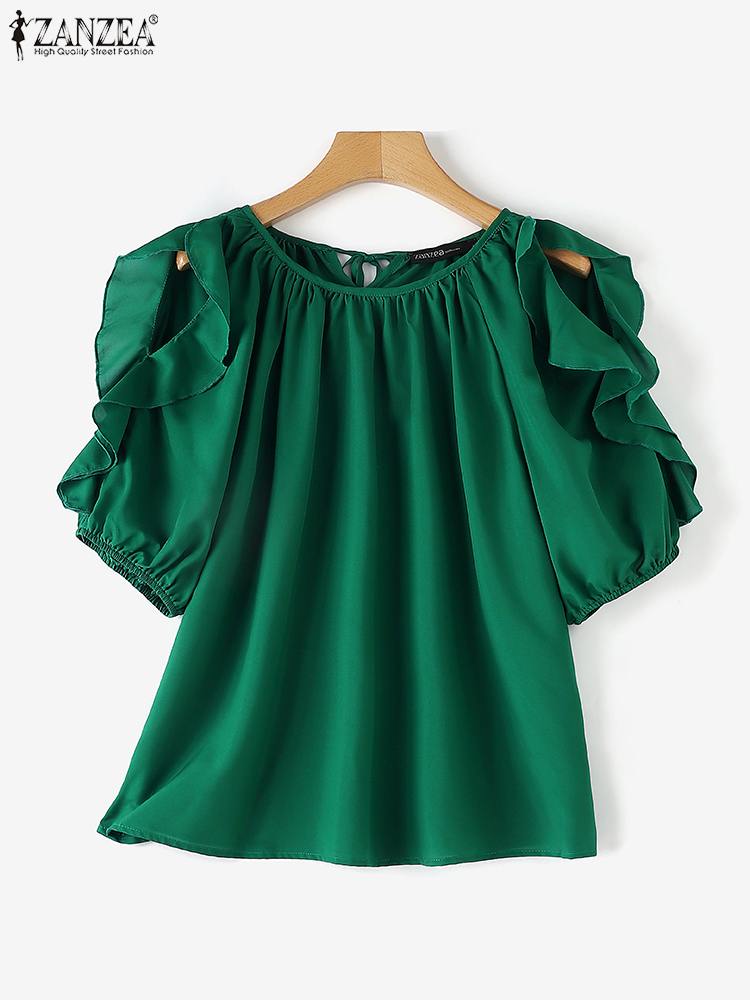 ZANZEA แฟชั่นปิดไหล่เสื้อผู้หญ - Blouse Off Shoulder บทวิจารณ์และราคา