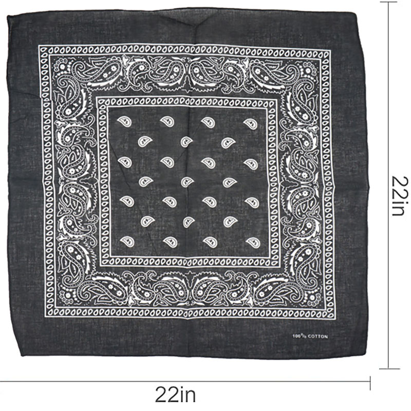 ผ้าฝ้าย 100% Paisley Bandana B - Headband Summer Knit บทวิจารณ์และราคา